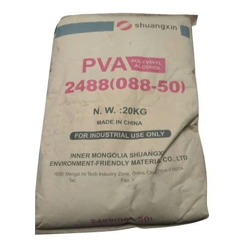 Polyvinyl Alcohol (PVA) — White to slightly yellow granular or powdery solid