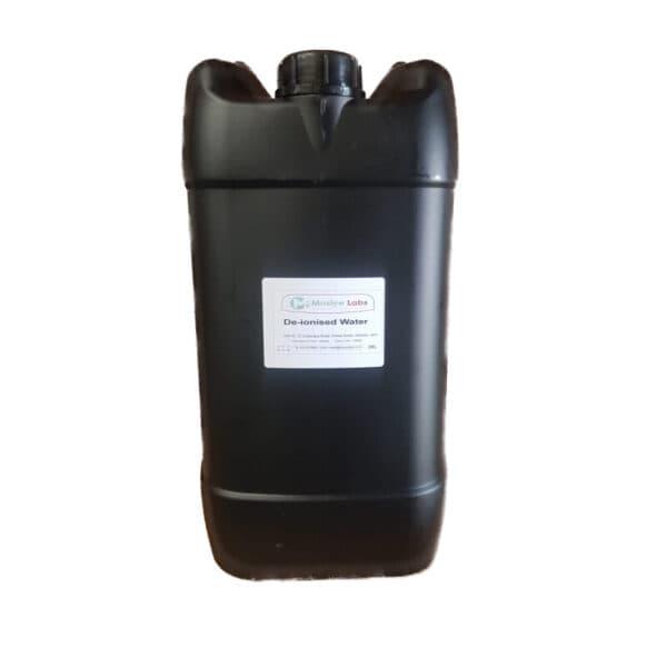 De-Ionised Water — Clear, colourless liquid