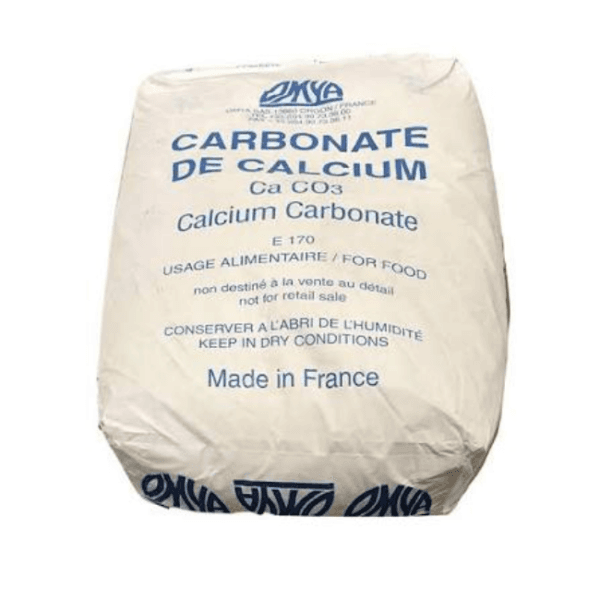 Calcium Carbonate — White, odorless fine powder