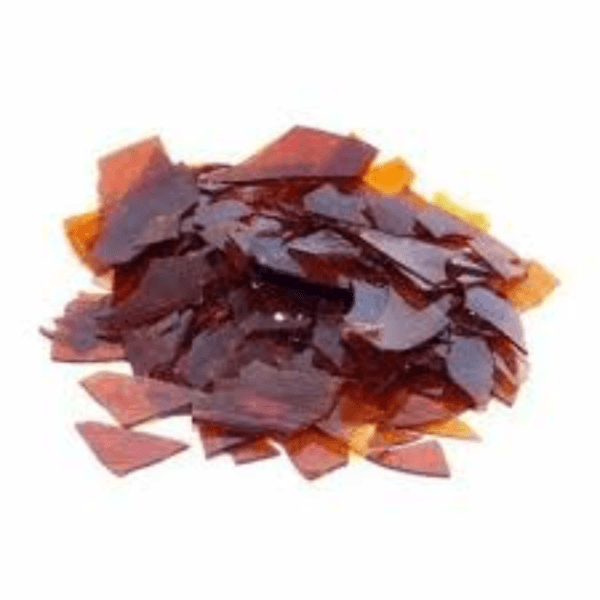 Shellac Flakes — Brittle yellowish transparent flakes