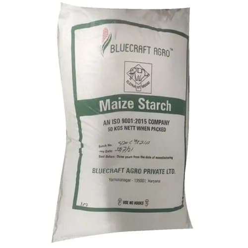 Maize Starch — Fine white to off-white powder