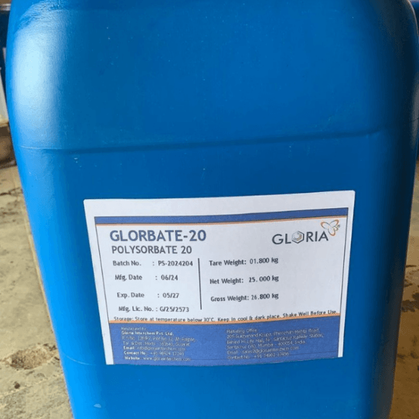 Polysorbate 20 — Viscous clear to pale yellow liquid