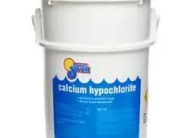 Calcium Hypochlorite — White to grayish-white powder, granules, or tablets