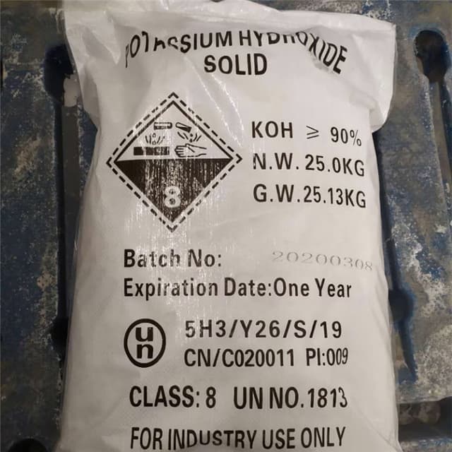 Potassium Hydroxide Solid — White, granular
