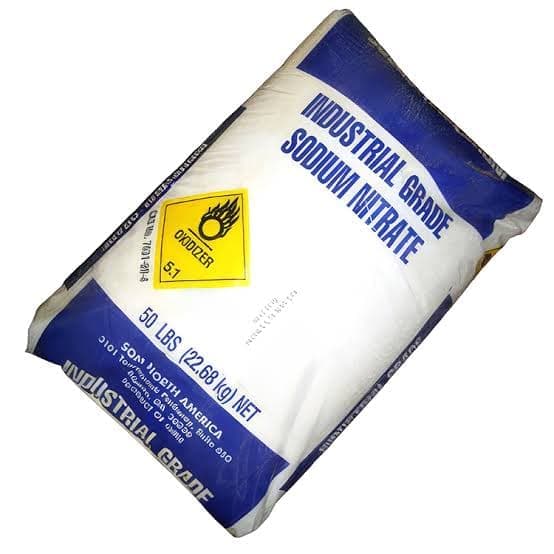 Sodium Nitrate — White crystalline or granular solid