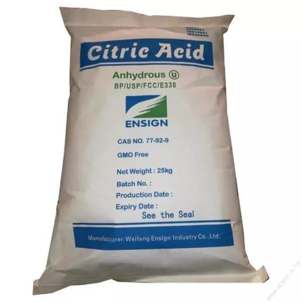 Citric Acid — Colorless or white crystalline powder