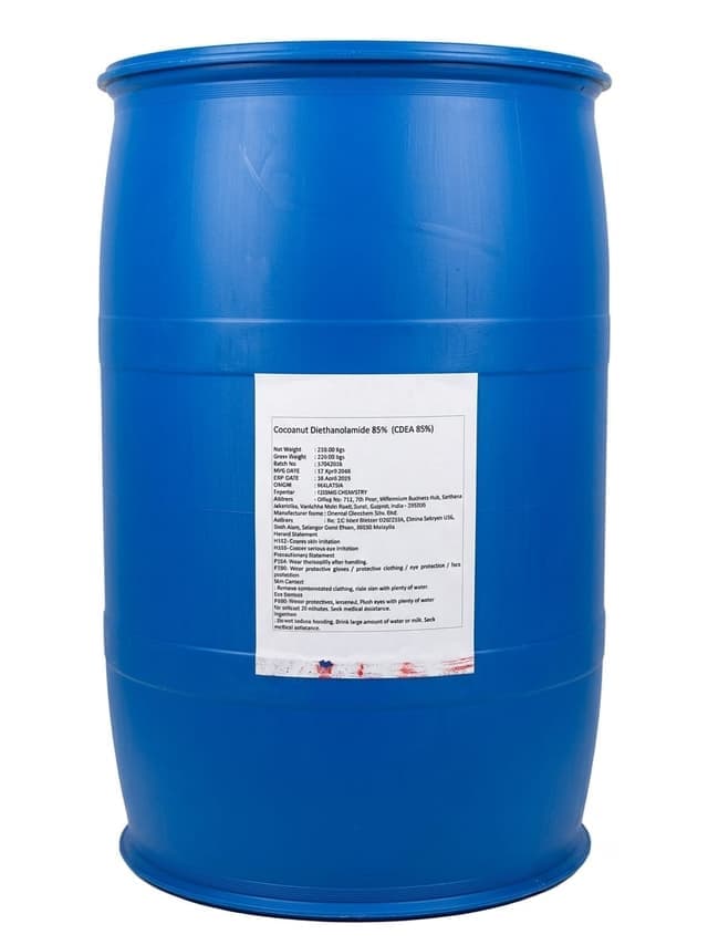 Coconut Diethanolamide 85% (CDEA 85%) — Viscous amber liquid