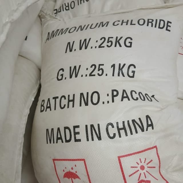 Ammonium Chloride — White crystalline granules