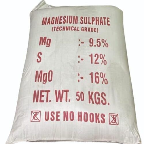 Magnesium Sulfate — Granular white salt