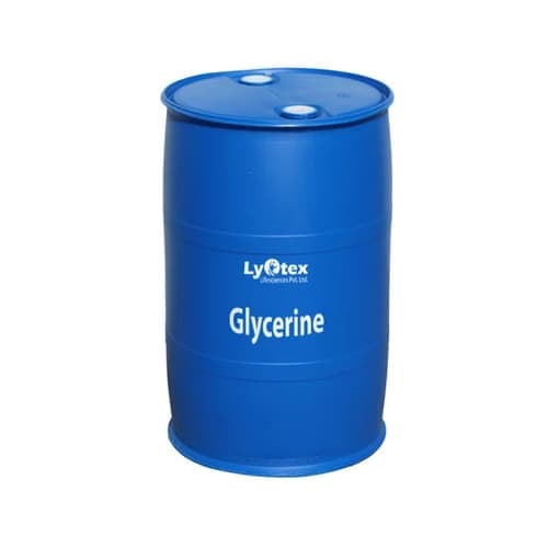 Glycerine — Colorless, viscous liquid