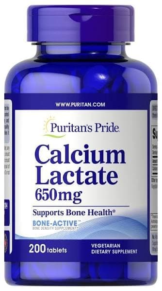 Calcium Lactate — Almost odorless, slightly efflorescent granules or powder.