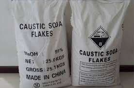 Caustic Soda Flakes — White flaky solid.