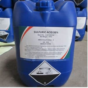 Sulfuric Acid 98% — Colorless liquid