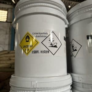 Calcium Hypochlorite, Hydrated Mixture — Granular white solid