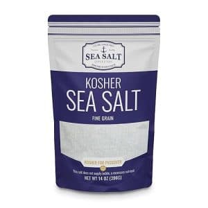 Kosher Sea Salt — Granular, fine white texture