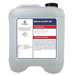 Sulphuric Acid 50% — Clear, colorless liquid