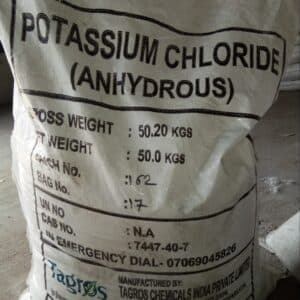 Potassium Chloride (Anhydrous) — White crystalline powder