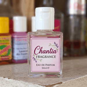 Chantia Eau de Parfum — Clear liquid in a 50ml bottle.