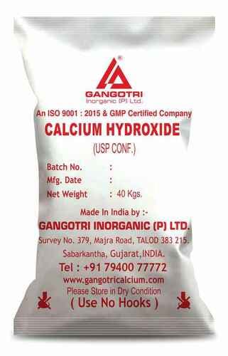 Calcium Hydroxide — White, fine powder