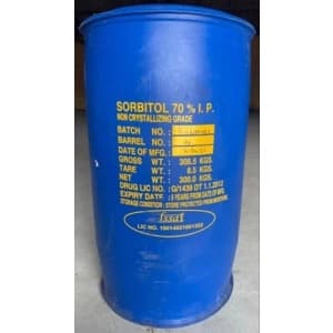 Sorbitol 70% I.P. — Clear, colorless liquid.