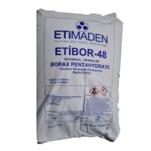 Borax Pentahydrate — Granular form of white to off-white color.