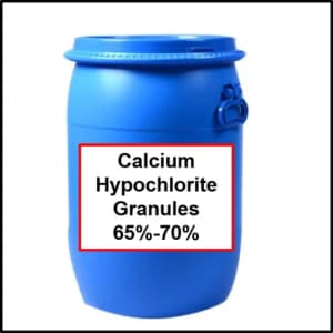 Calcium Hypochlorite Granules — Granular white powder