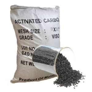 Activated Carbon — Granular black particles