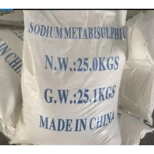 Sodium Metabisulfite — Granular white solid