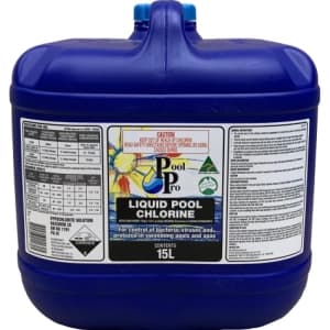 Liquid Pool Chlorine — Clear liquid