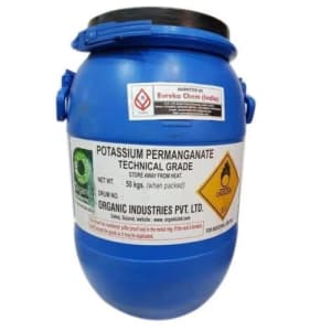 Potassium Permanganate — Dark purple crystalline solid