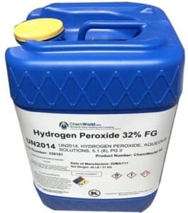 Hydrogen Peroxide 32% FG — Clear liquid