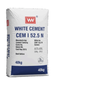 White Cement CEM I 52.5 N — Fine white powder