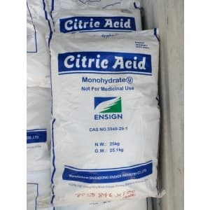 Citric Acid Monohydrate — Colorless powder