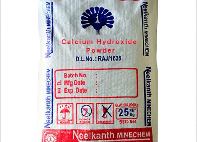 Calcium Hydroxide Powder — White powder