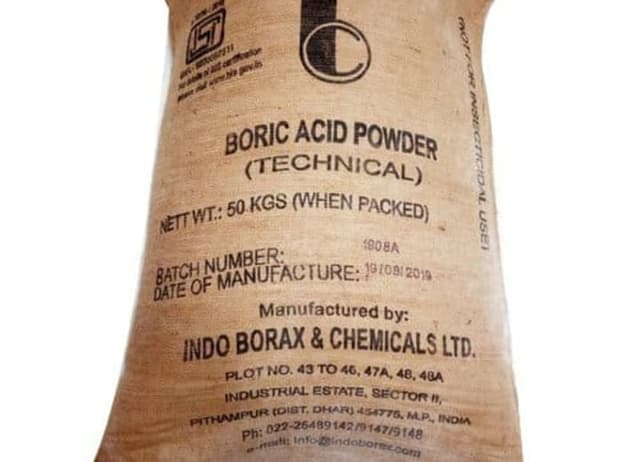 Boric Acid Powder — White crystalline powder