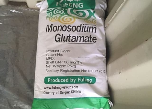 Monosodium Glutamate Monohydrate — Granular form, white to off-white color.