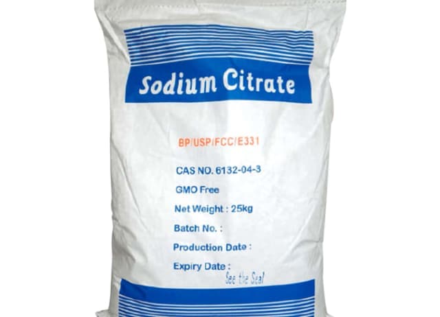 Sodium Citrate Dihydrate — White crystalline powder