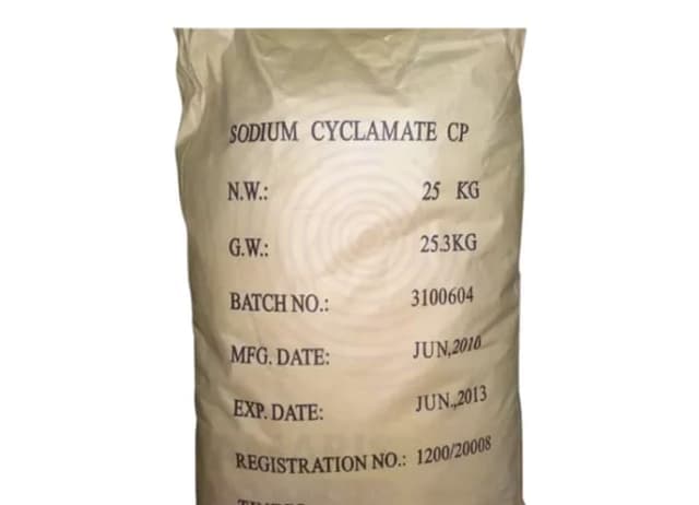 Sodium Cyclamate CP — White crystalline powder