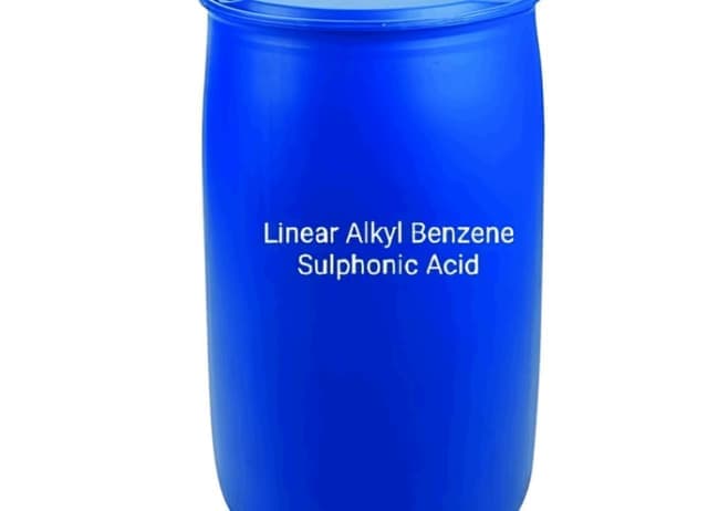 Linear Alkyl Benzene Sulphonic Acid — Clear liquid with a viscous consistency.