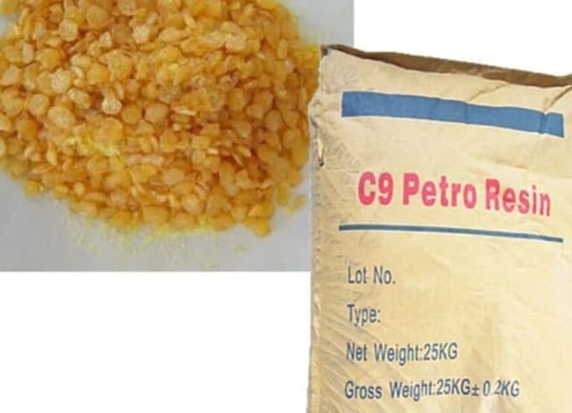 C9 Petro Resin — Granular form, typically a yellowish color.