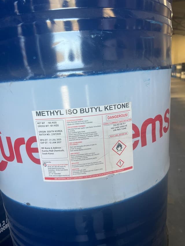 Methyl Iso Butyl Ketone — Liquid