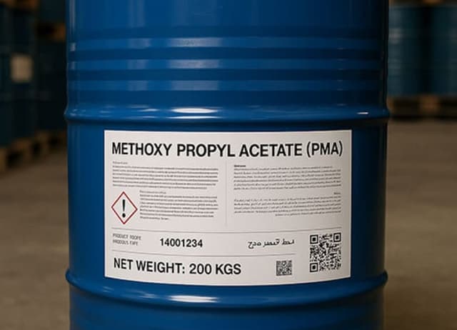 Methoxy Propyl Acetate (PMA) — Colorless liquid