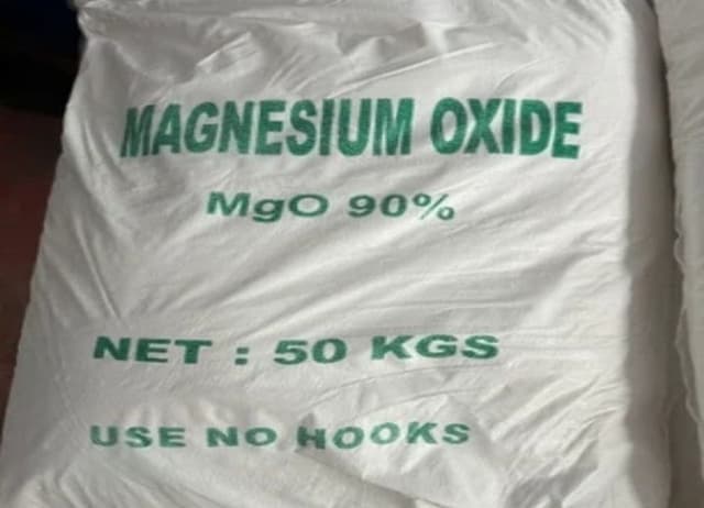 Magnesium Oxide — Fine white powder